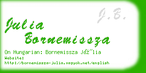 julia bornemissza business card